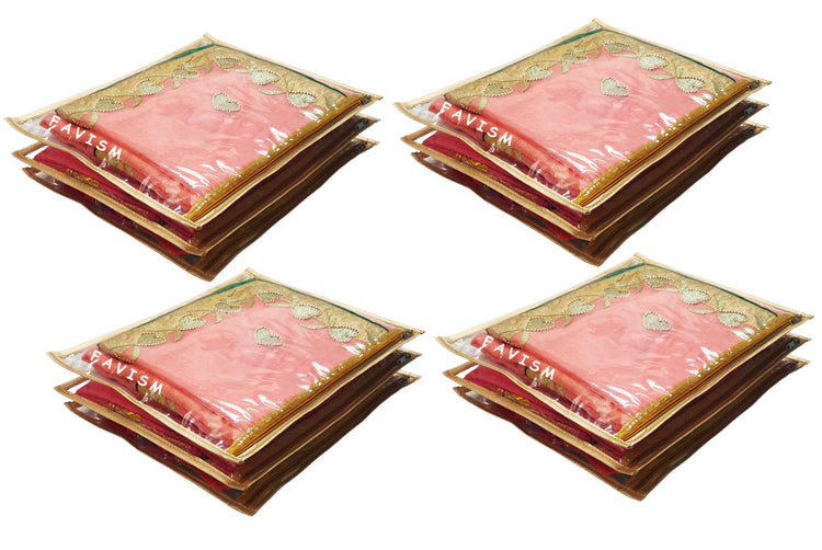 full transparent saree bag, bridal saree bag