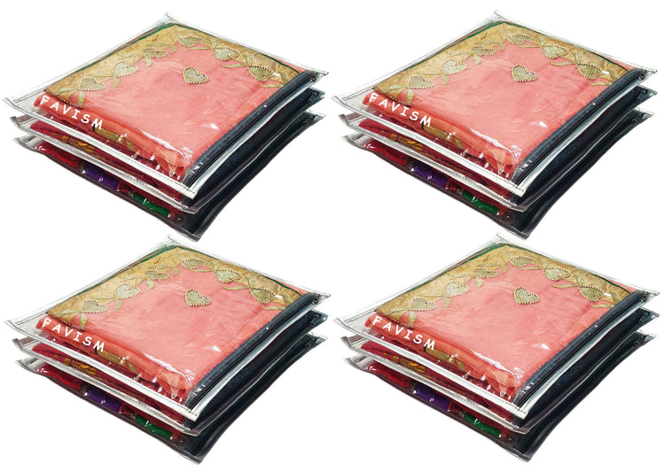 transparent saree cover, bridal heavy saree cover