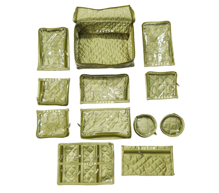 11 Flaps multi purpose makeup kits | Jewelry box | necklace organizer kit
