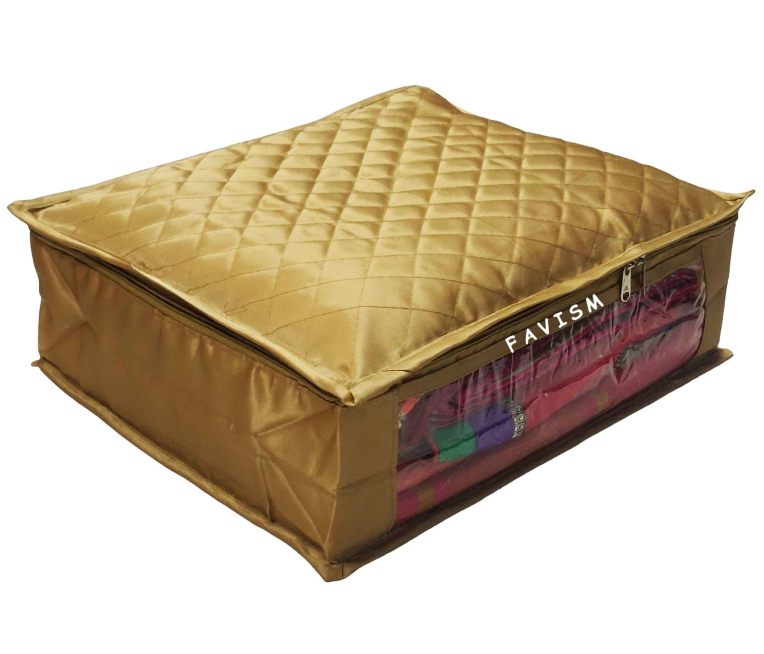6" Satin saree cover | closet storage combo pack of 2 pcs. - FAVISM