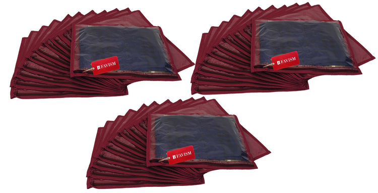 Non-woven single saree cover | garment cover combo pack of 36 pcs. - FAVISM