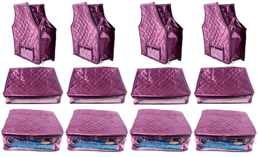 Satin saree cover | blouse cover | petticoat cover pack of 12 pcs. - FAVISM