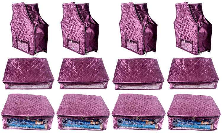 Satin saree cover | blouse cover | petticoat cover pack of 12 pcs. - FAVISM