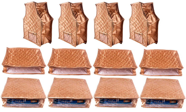 Satin saree cover | blouse cover | petticoat cover pack of 12 pcs. - FAVISM
