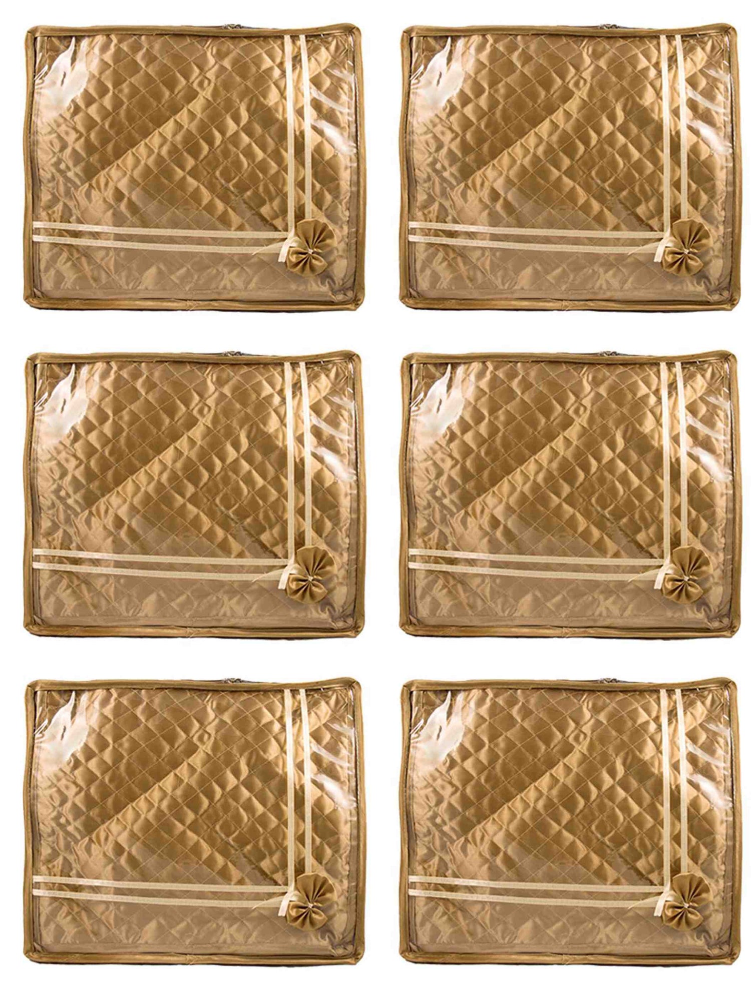 2" small saree cover | wardrobe organizer combo pack of 6 pcs. - FAVISM