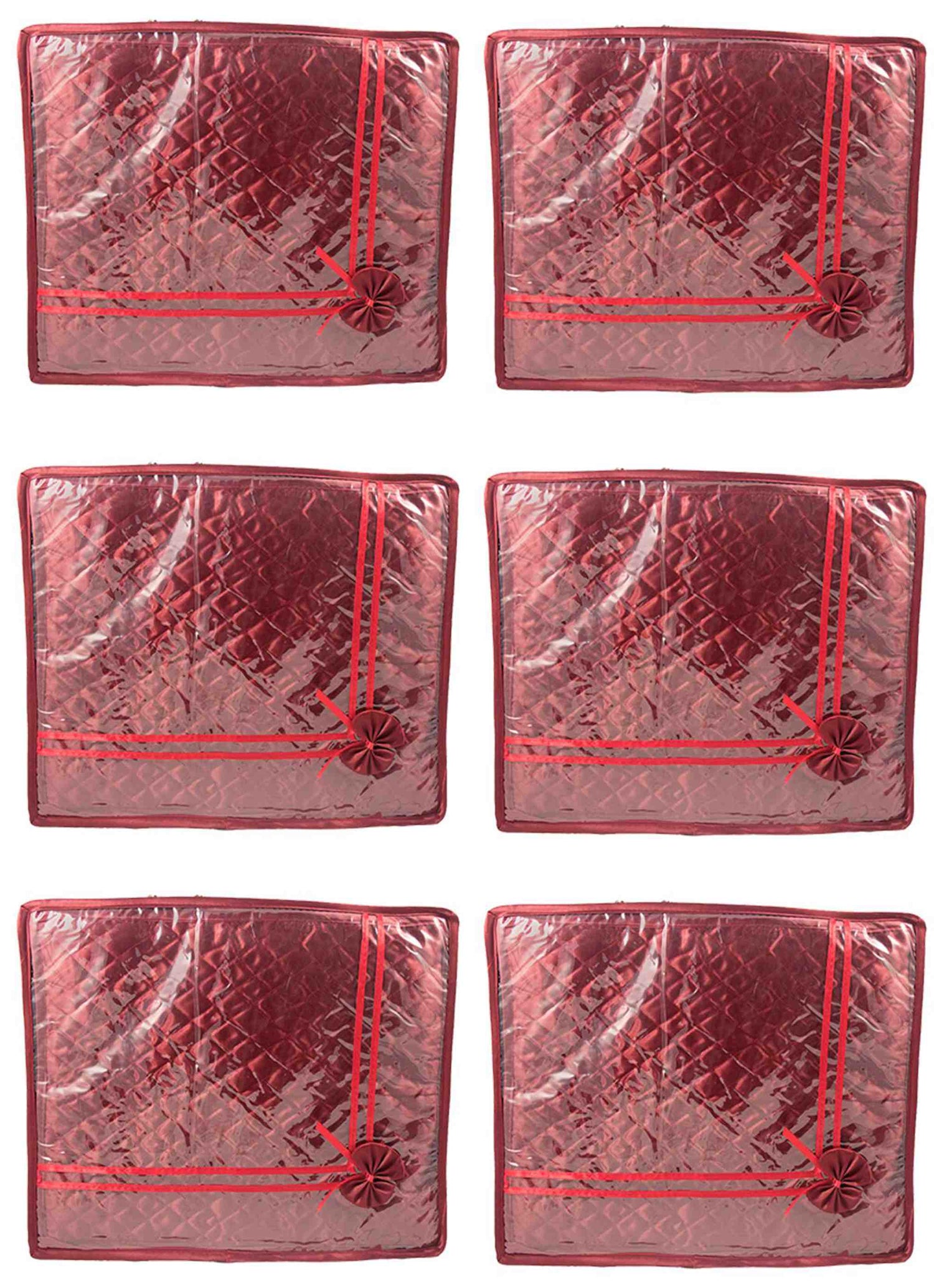 2" small saree cover | wardrobe organizer combo pack of 6 pcs. - FAVISM