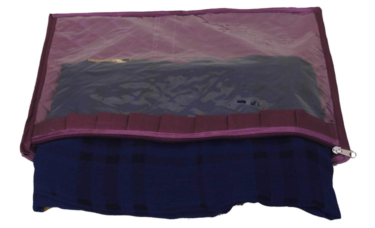 Satin single saree cover | closet storage | garment cover pack of 6 pcs. - FAVISM