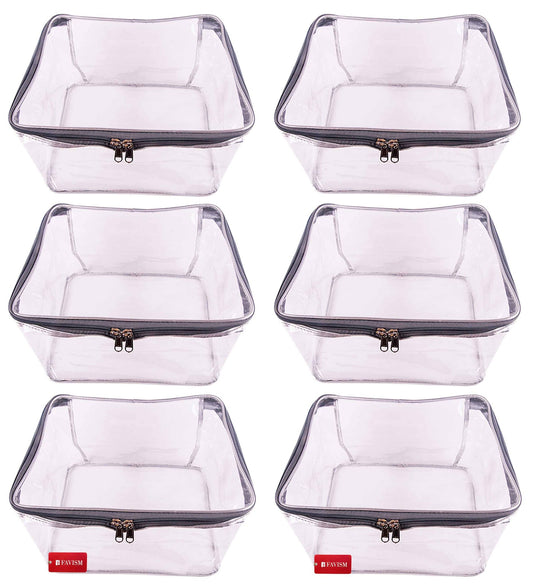 Full transparent blouse cover | peticoat cover | closet storage pack of 6 pcs. - FAVISM