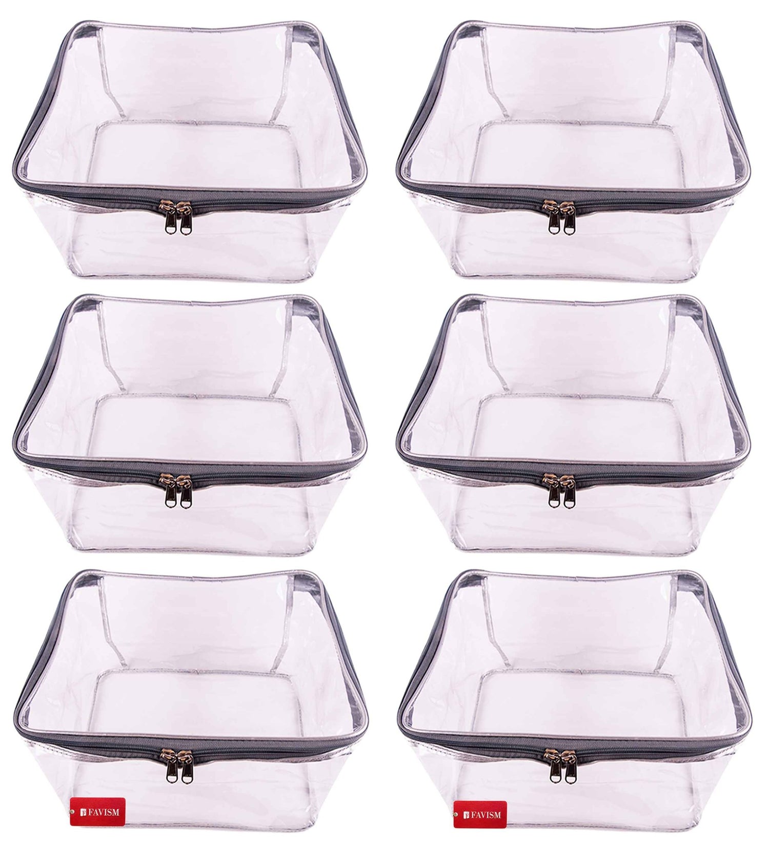 Full transparent blouse cover | peticoat cover | closet storage pack of 6 pcs. - FAVISM