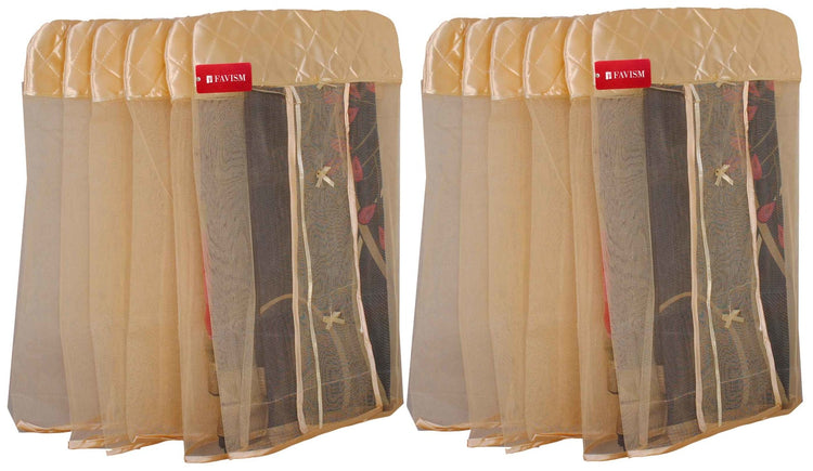 Hanging saree cover | hanging closet organizer pack of 12 pcs. - FAVISM