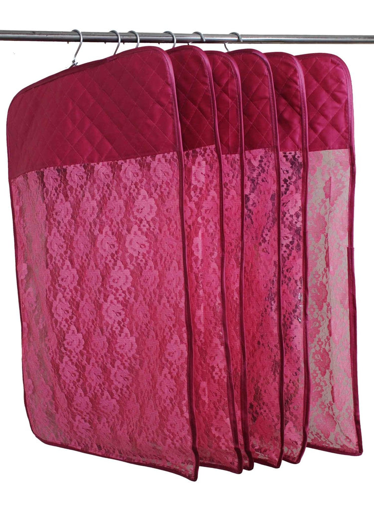 Hanging saree cover | hanging closet organizer pack of 12 pcs. - FAVISM