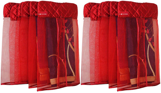Hanging saree cover | hanging closet organizer pack of 12 pcs. - FAVISM