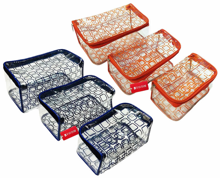 Multi purpose makeup pouch set