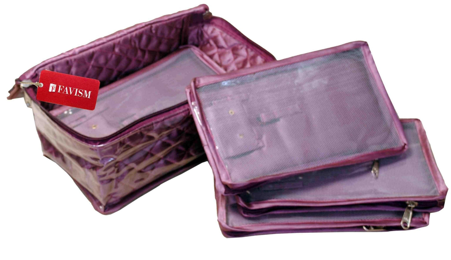 Multi purpose neckless kits | makeup kits | jewelry accessories organizers - FAVISM