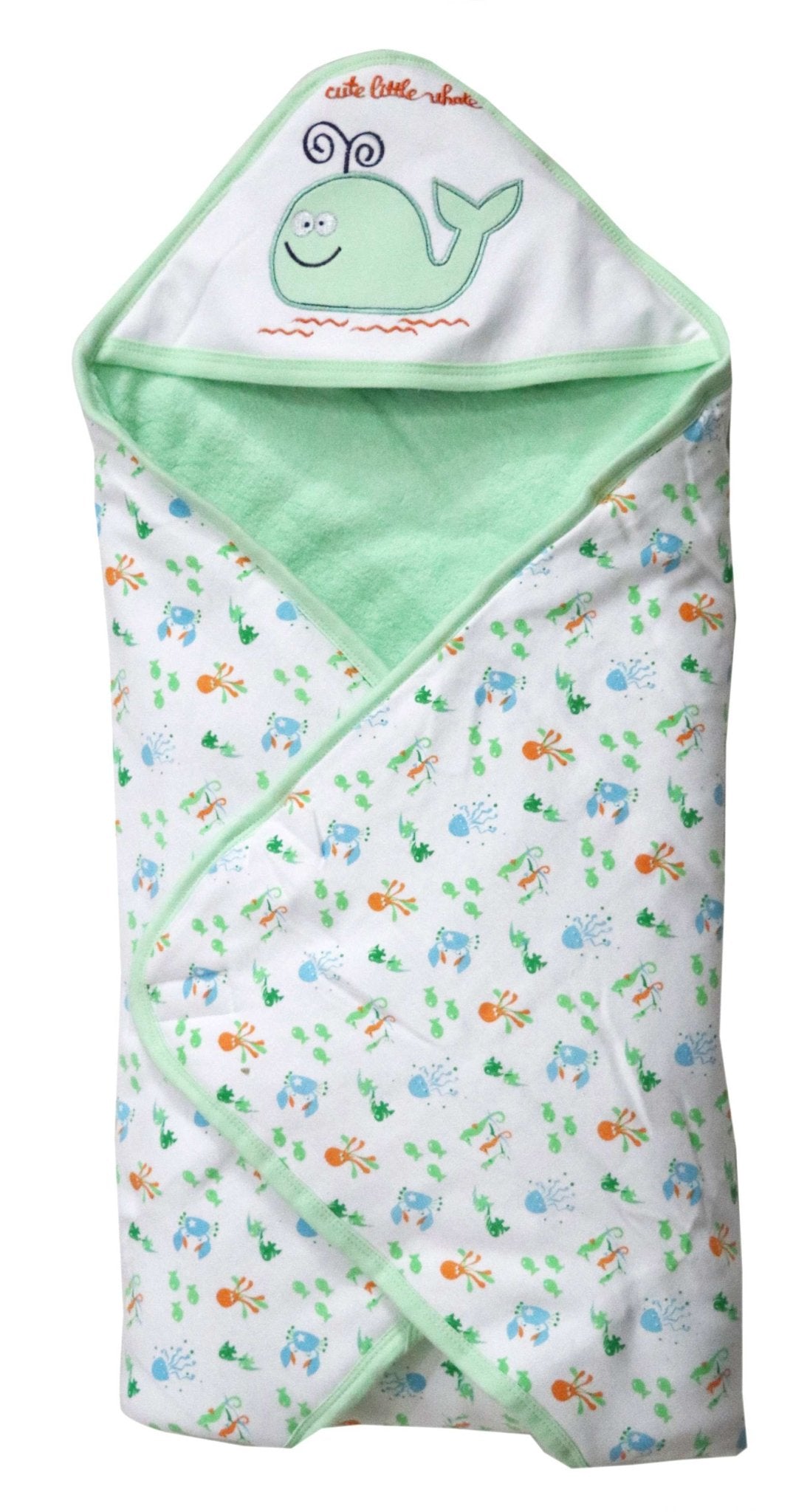 Newborn baby hood wrapper cum blanket ( 0-24 months ) unisex - FAVISM