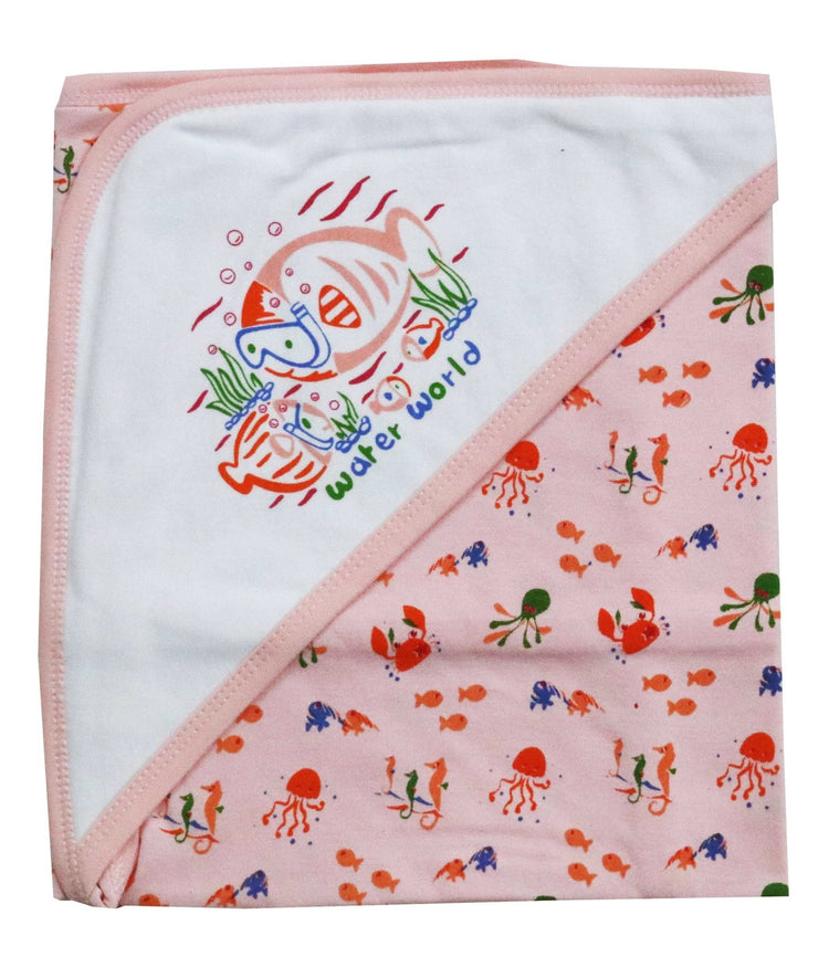 Newborn baby pure soft cotton bath towel with hood ( 0-36 months ) - FAVISM