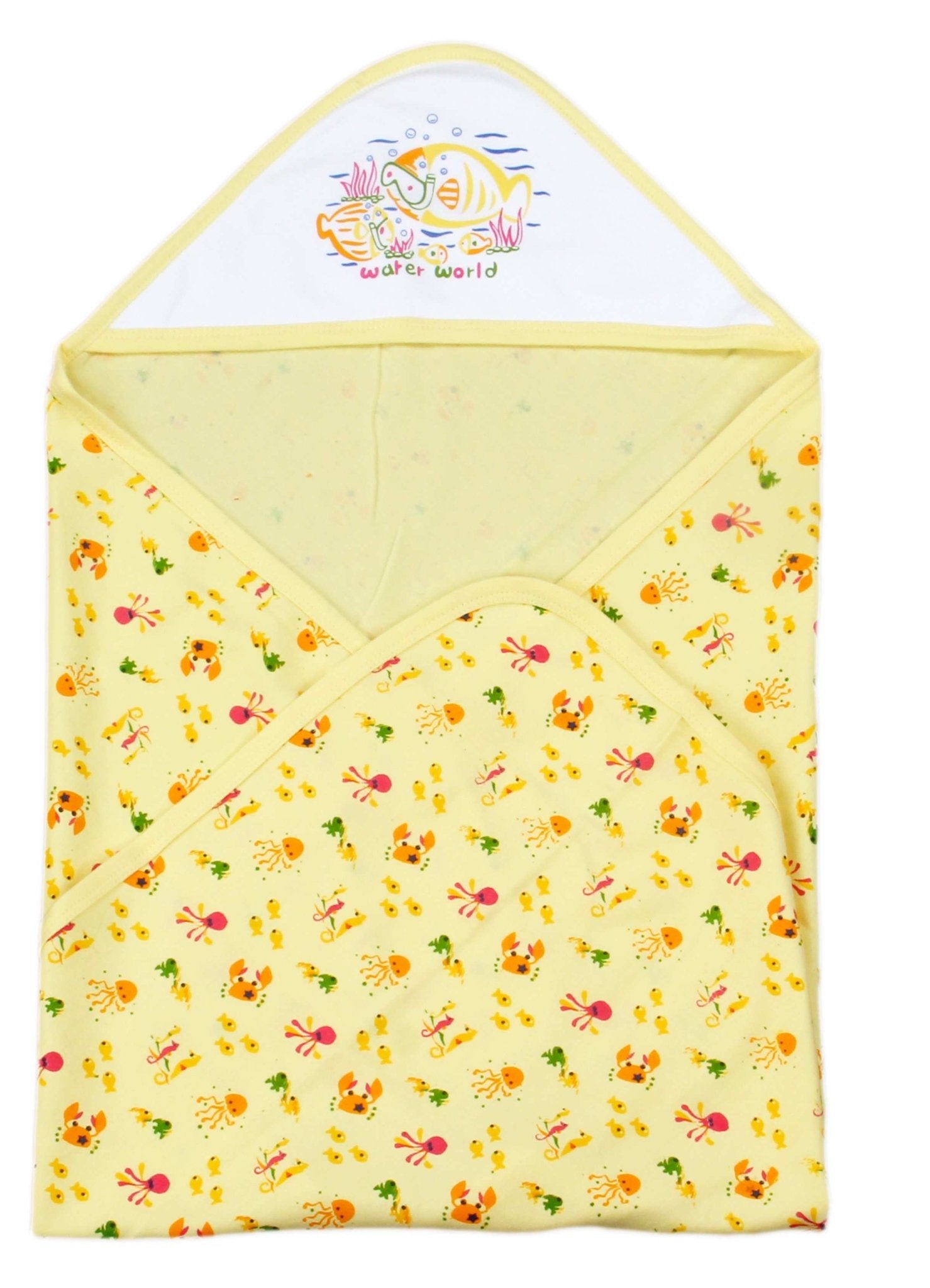 Newborn baby pure soft cotton bath towel with hood ( 0-36 months ) - FAVISM