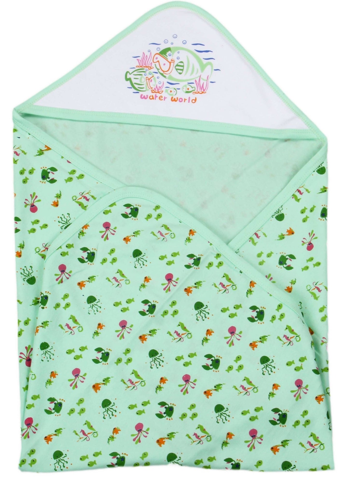 Newborn baby pure soft cotton bath towel with hood ( 0-36 months ) - FAVISM