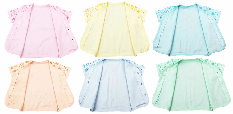 Newborn soft cotton t-shirt for baby boy & baby girl pack of 6 pcs. - FAVISM