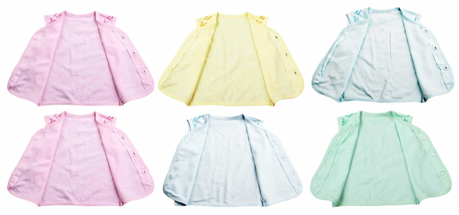 Newborn soft cotton t-shirt for baby boy & baby girl pack of 6 pcs. - FAVISM