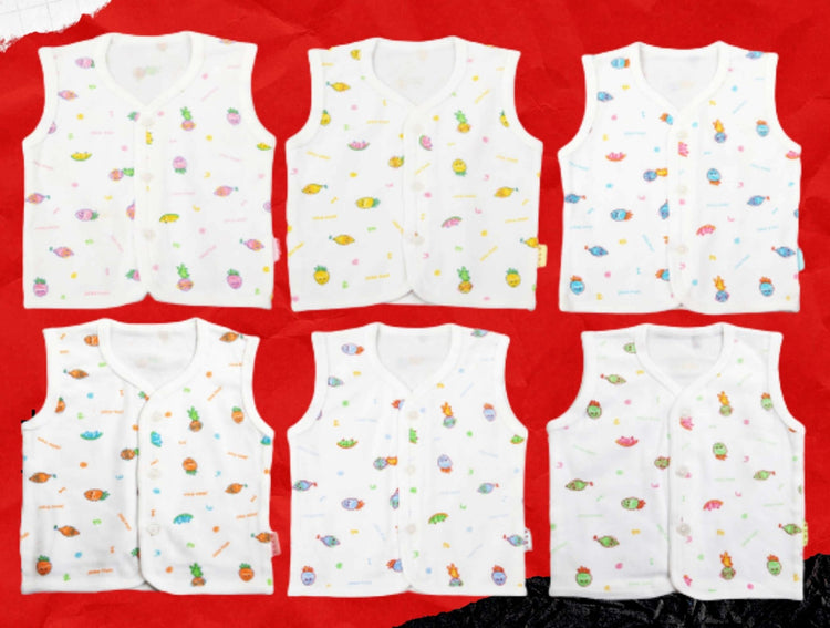 Newborn soft cotton t-shirt for baby boy & baby girl pack of 6 pcs. - FAVISM