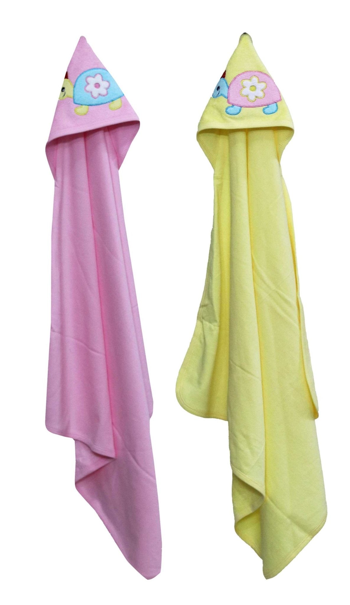 Newborn pure soft cotton bath towel with hood pack of 2 pcs ( 0-36 months ) - FAVISM