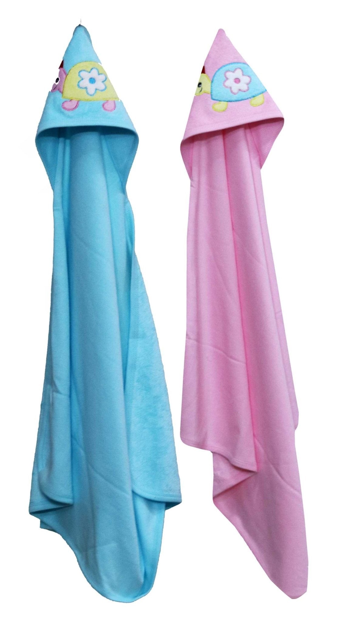 Newborn pure soft cotton bath towel with hood pack of 2 pcs ( 0-36 months ) - FAVISM