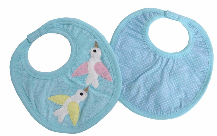 Newborn pure soft cotton bibs for 0-36 month babies pack of 3 pcs. - FAVISM