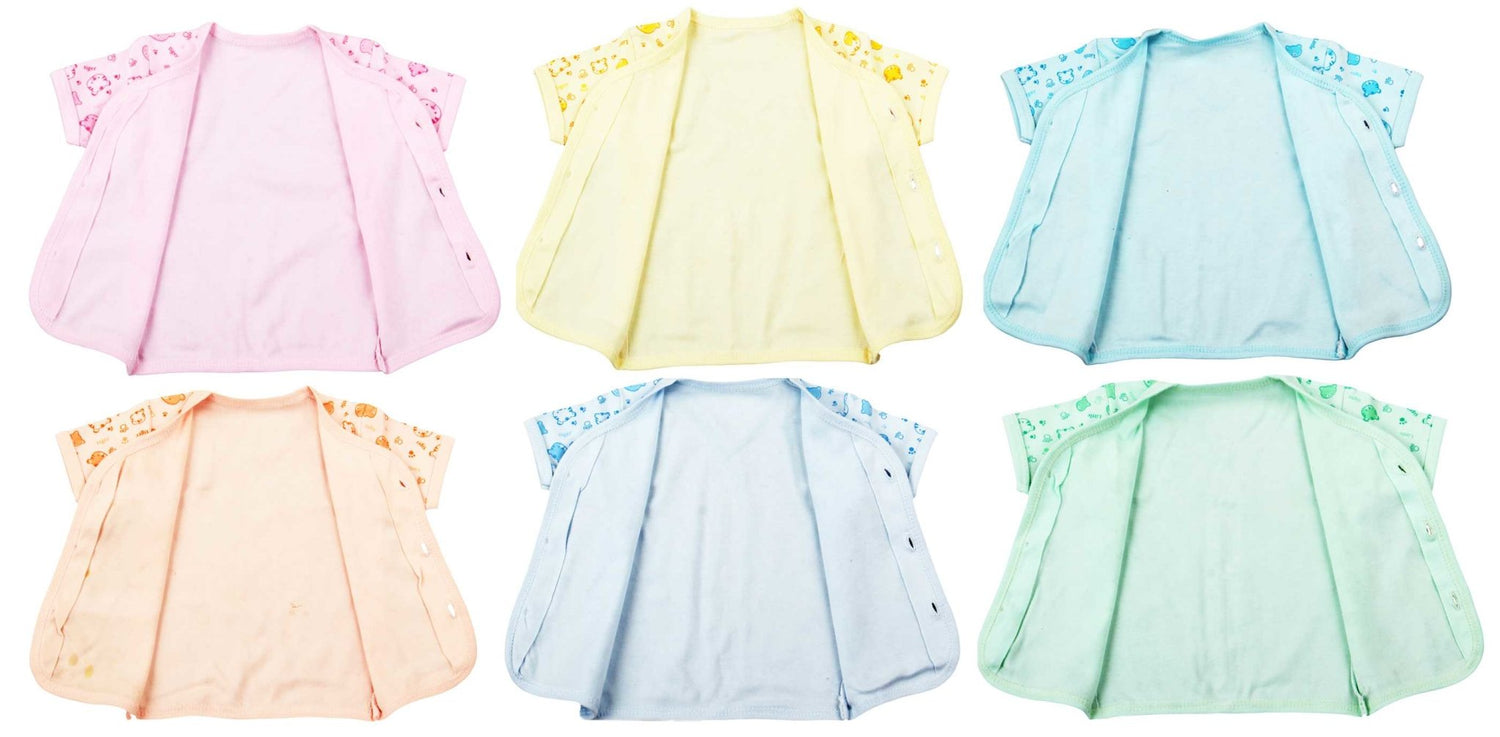 Newborn soft cotton t-shirt for baby boy & baby girl pack of 3 pcs. ( Half Sleeve ) - FAVISM