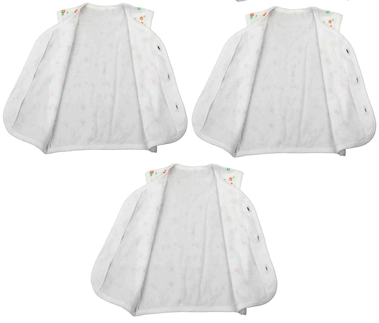 Newborn soft cotton t-shirt for baby boy & baby girl pack of 3 pcs. ( Sleeveless ) - FAVISM