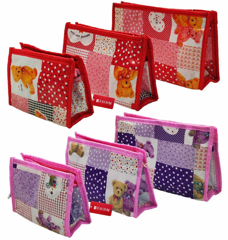 Premium multipurpose makeup pouch, saving kits, travel storage kits - FAVISM