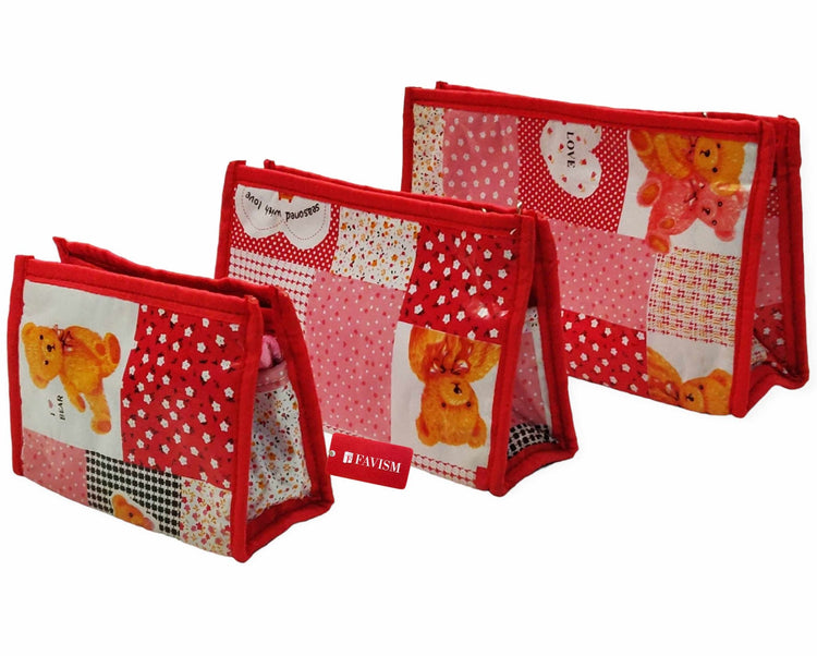 Premium multipurpose makeup pouch, saving kits, travel storage kits - FAVISM