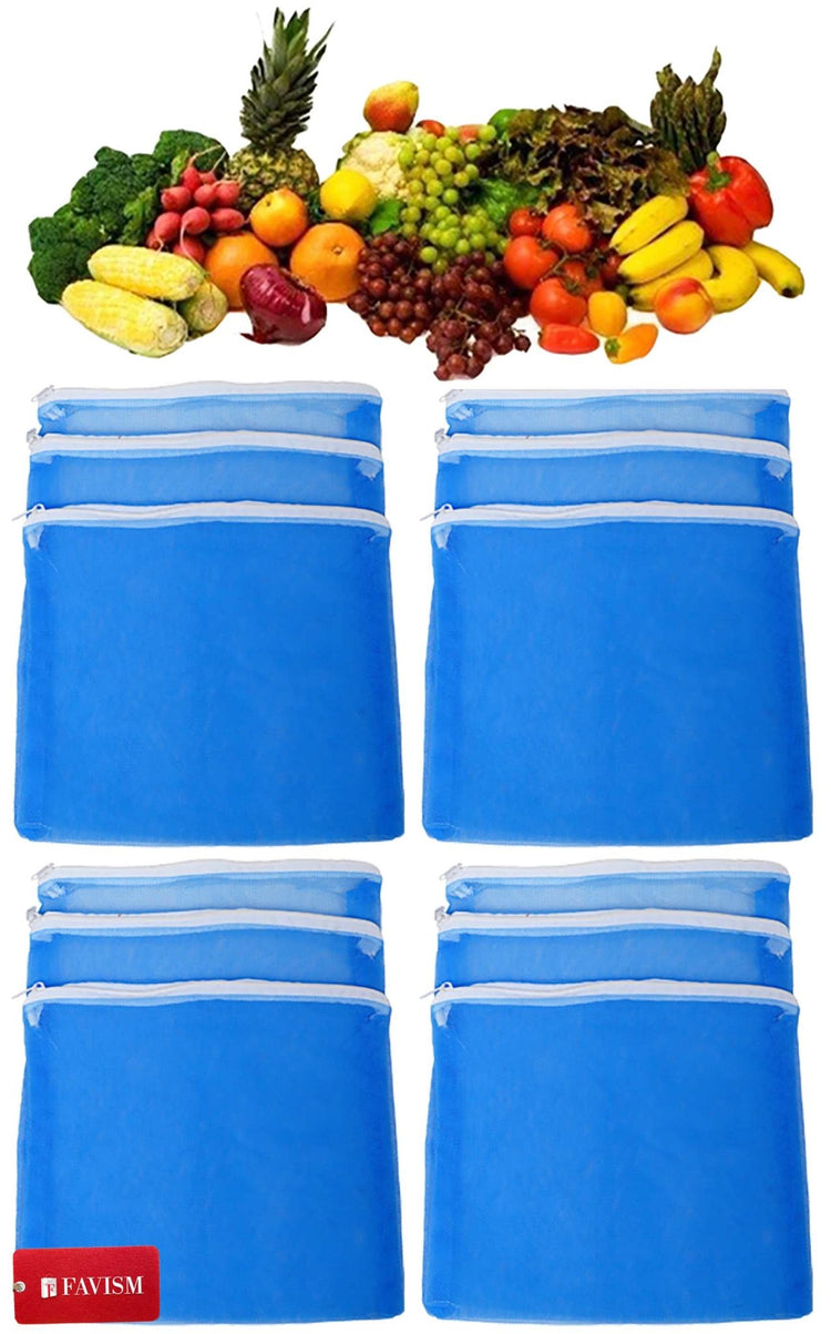Reusable fruits bags | vegetables grocery bags pack of 12 pcs. - FAVISM