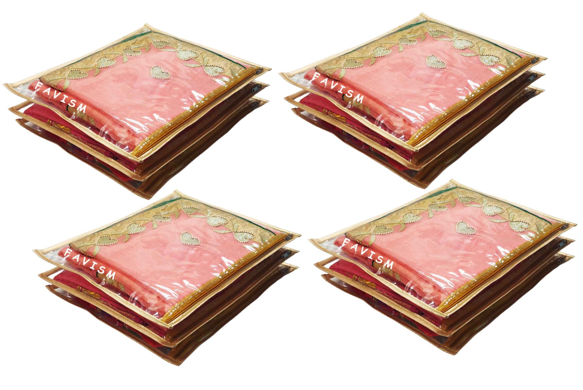 full transparent saree bag, bridal saree bag