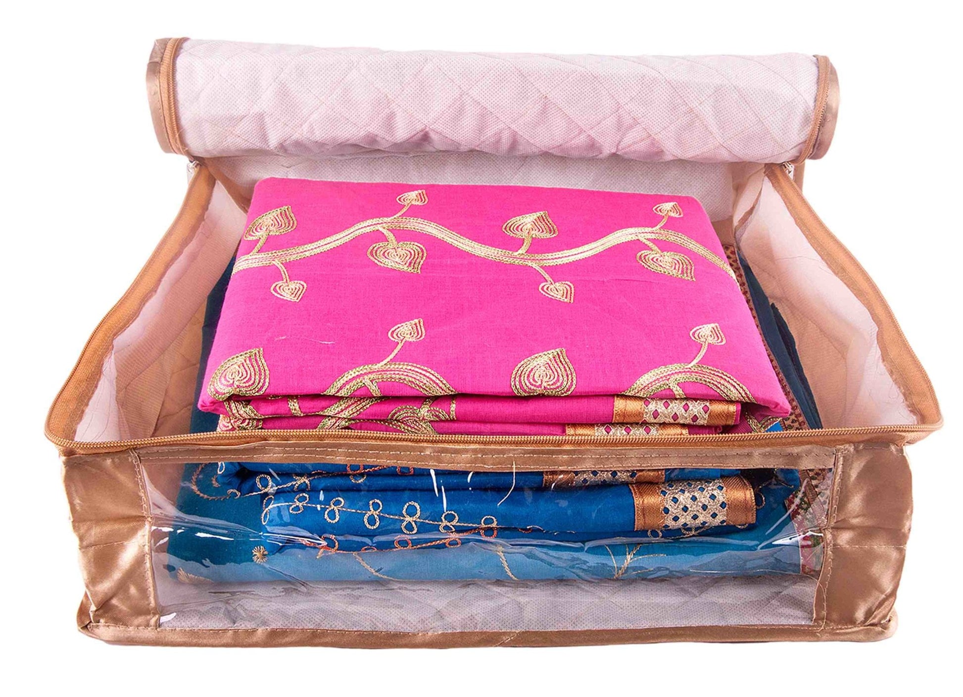 6" Satin saree cover | closet storage combo pack of 4 pcs. - FAVISM