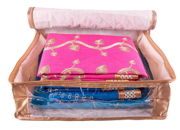 6" Satin saree cover | closet storage combo pack of 4 pcs. - FAVISM