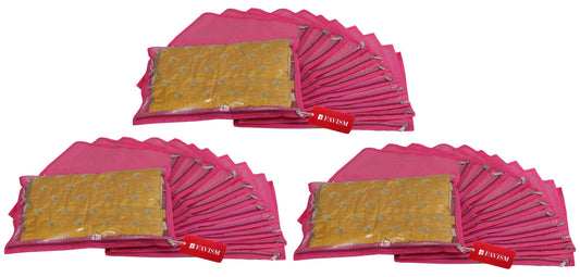 Non-woven single saree cover | garment cover combo pack of 36 pcs. - FAVISM