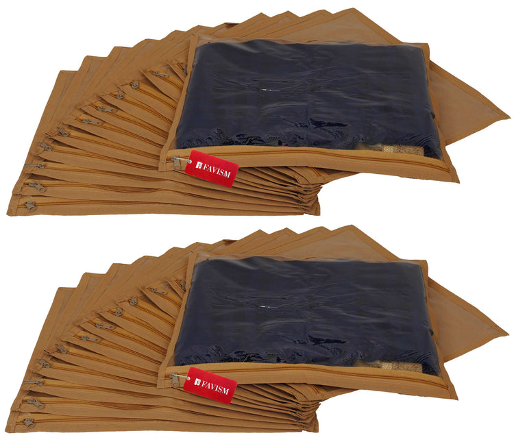 Non-woven single saree cover | garment cover combo pack of 24 pcs. - FAVISM