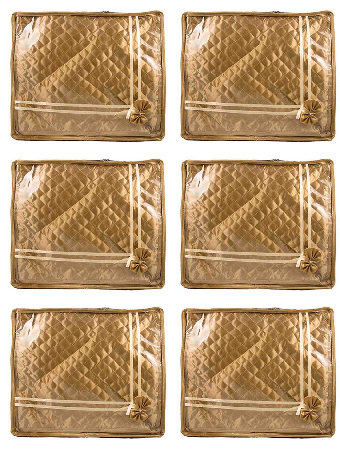 2" small saree cover | wardrobe organizer combo pack of 6 pcs. - FAVISM