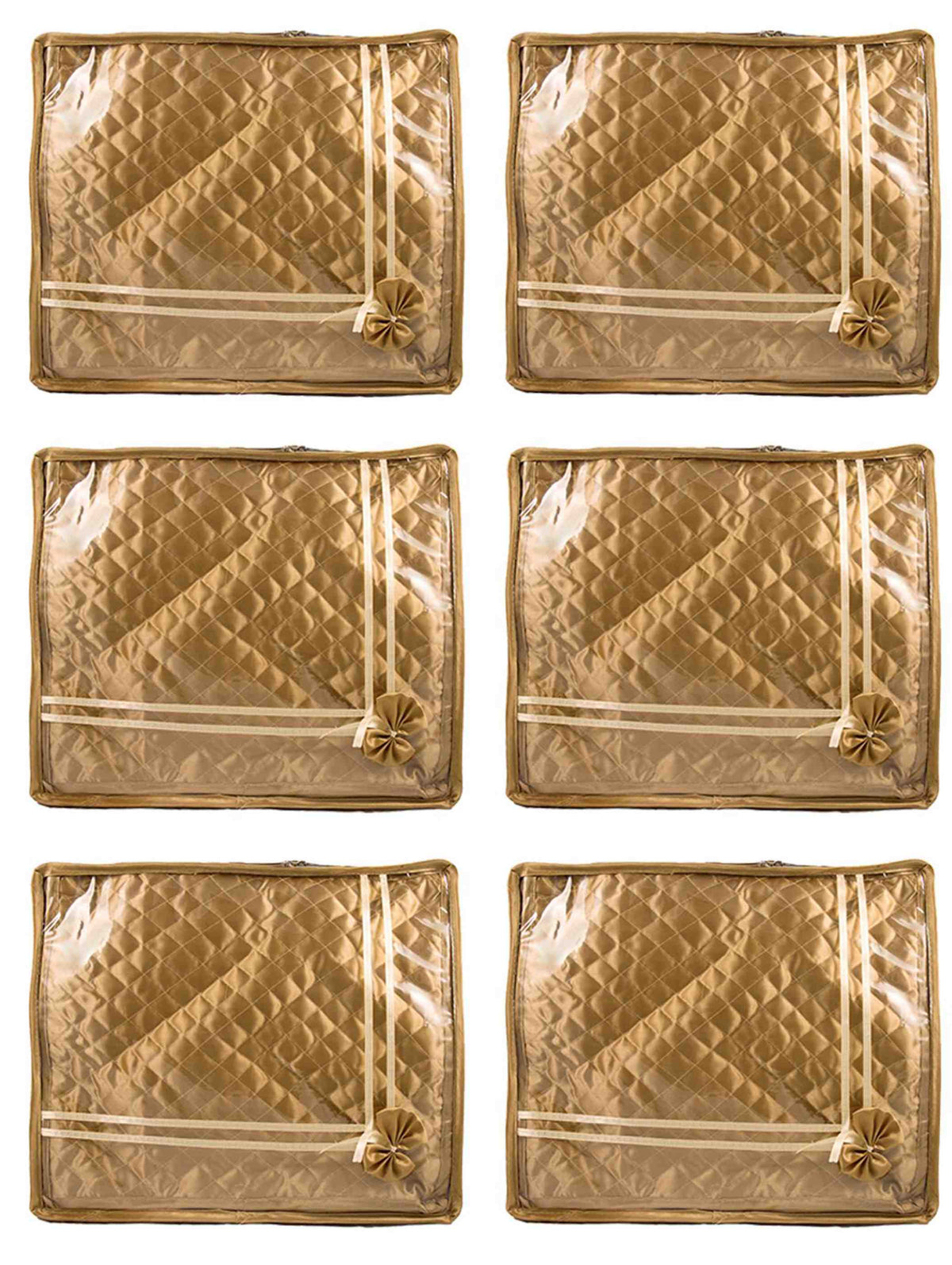 2" small saree cover | wardrobe organizer combo pack of 6 pcs. - FAVISM