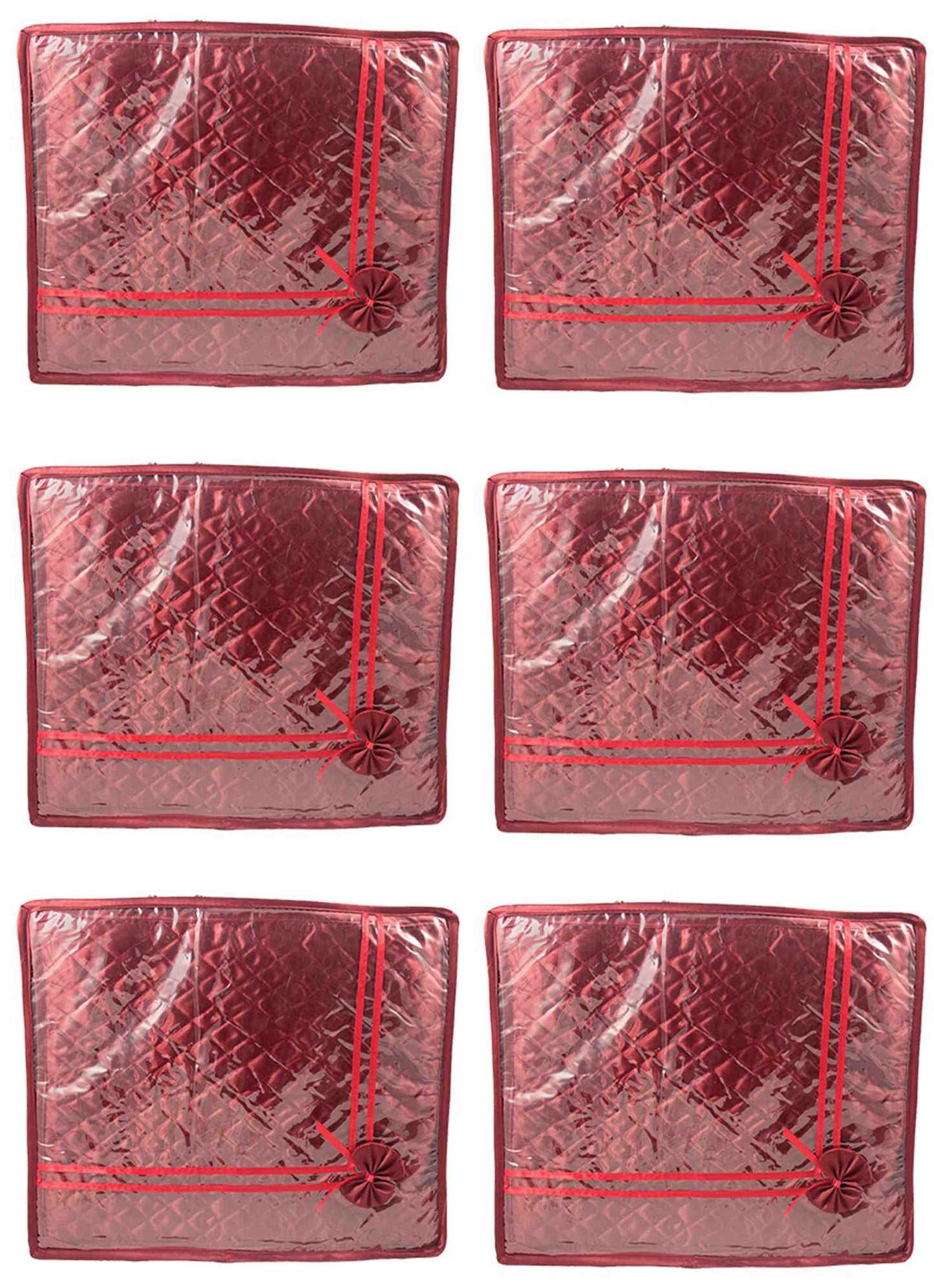 2" small saree cover | wardrobe organizer combo pack of 6 pcs. - FAVISM