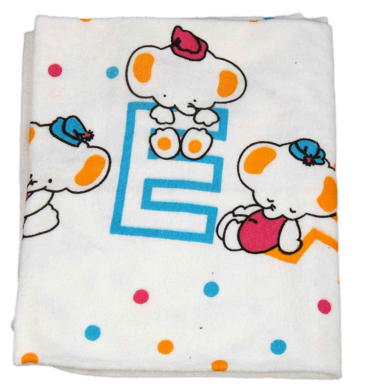 Newborn pure soft cotton big bath towel baby boy & baby girl - white - FAVISM