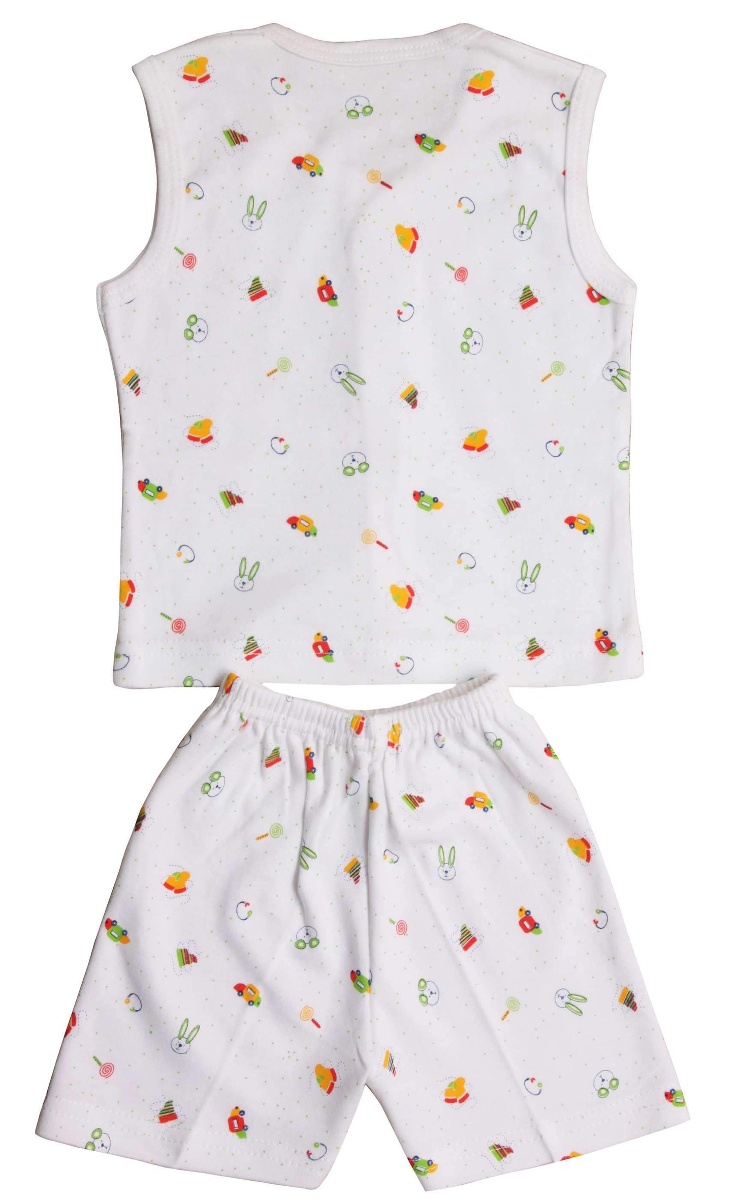 Newborn half t-shirt pant | toddler baba suit pack of 2 set, white