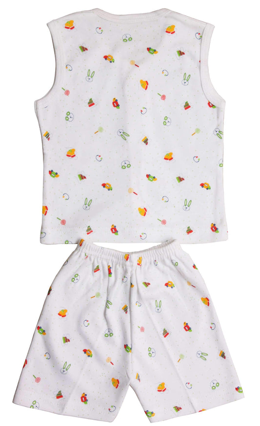 Newborn half t-shirt | pant set, white !! premium quality !!