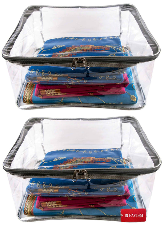 transparent big saree bag