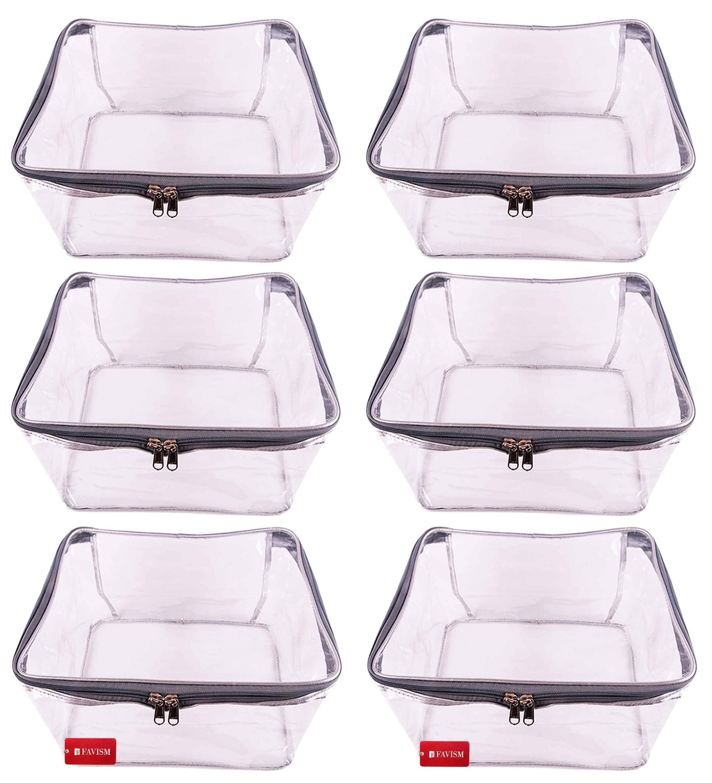 Full transparent blouse cover | peticoat cover | closet storage pack of 6 pcs. - FAVISM