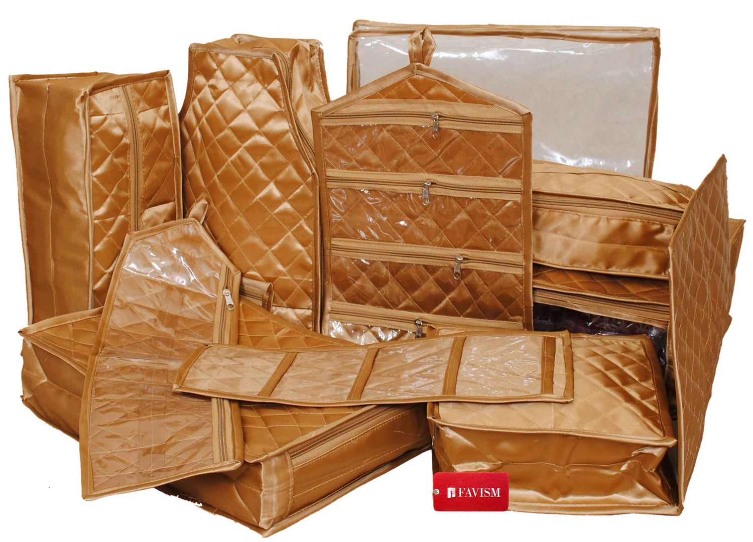 RAAHII 5 piece Single Saree/Suit Packing transparent saree bag Heavy border  Saree Cover/Dress/kurti/Organizer with zip for Wardrobe Storage or wedding  Gifting, Plastic : Amazon.in: Home & Kitchen