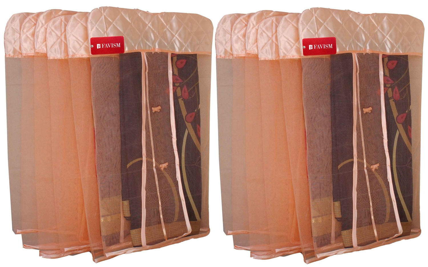 Hanging saree cover | hanging closet organizer pack of 12 pcs. - FAVISM