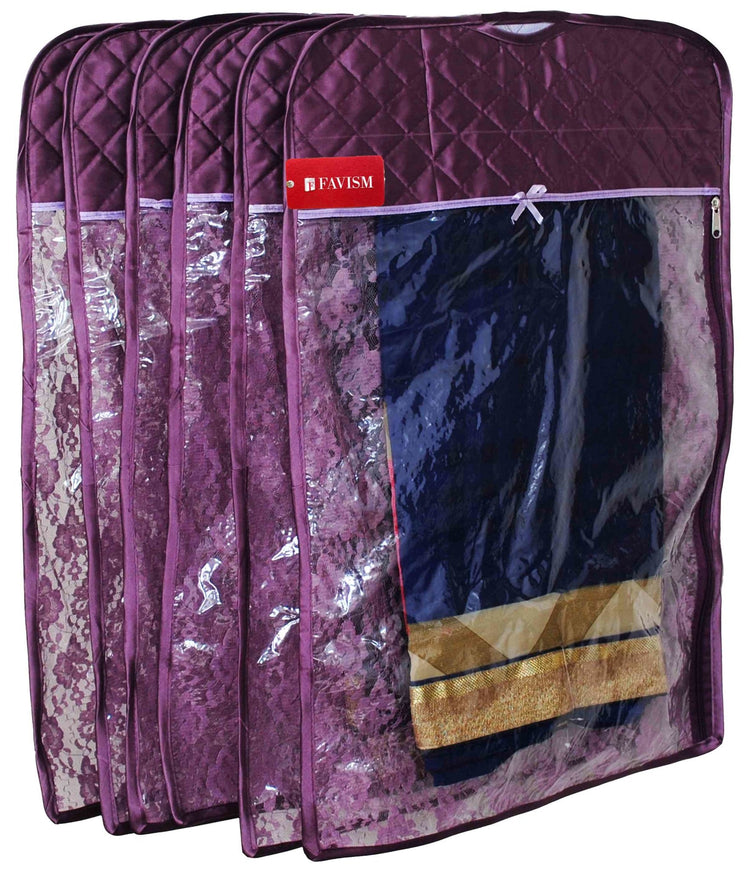 Hanging saree bag with zip