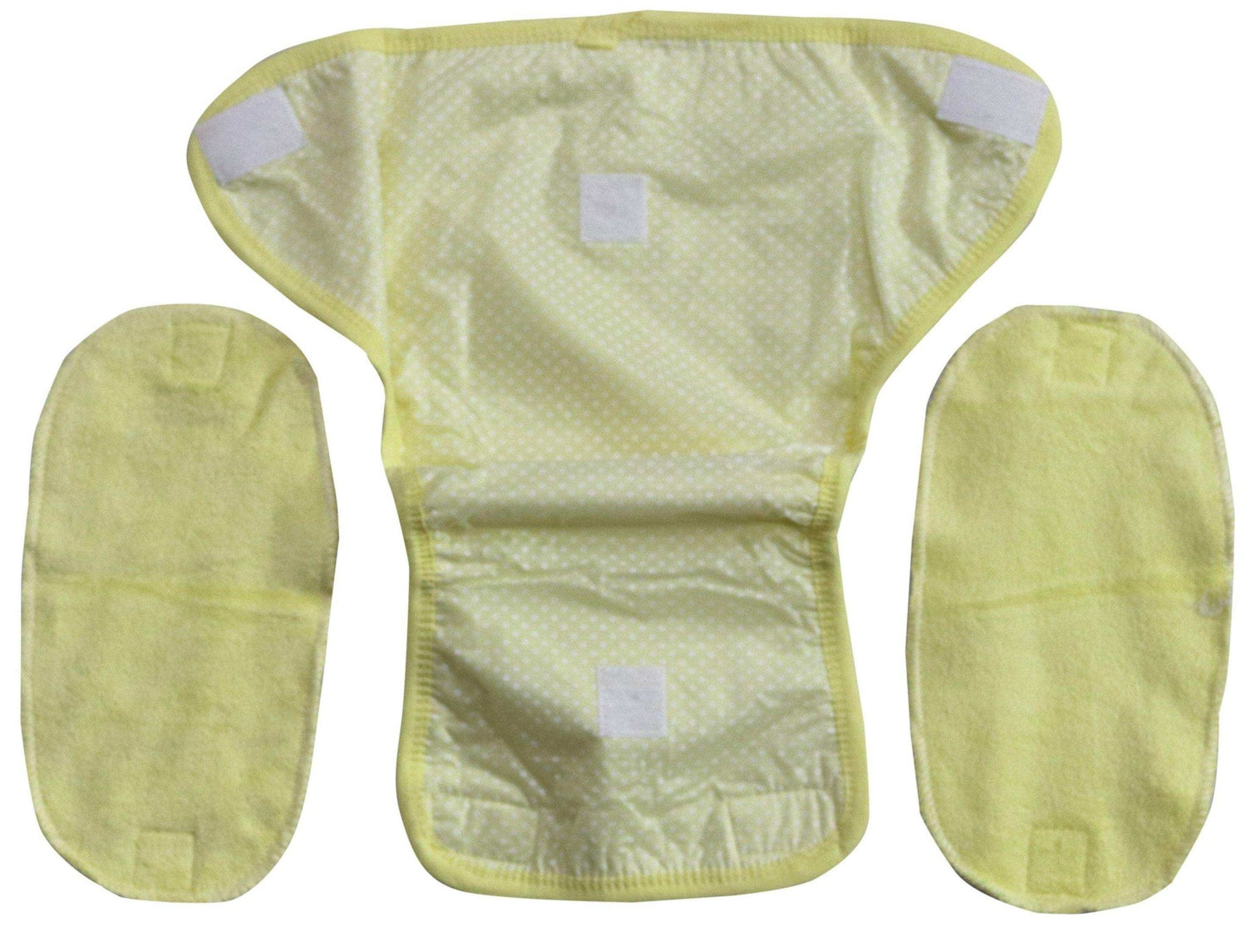 Newborn pure soft cotton reusable padded diapers or nappies pack of 2 pcs. - FAVISM